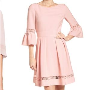 Eliza J Bell Sleeve Fit and Flare Dress